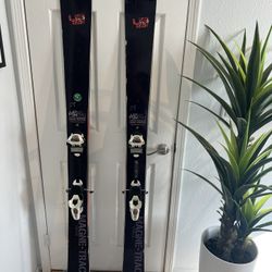 Lib Tech Skis and Marker Griffin Bindings and Dakine Ski Bag