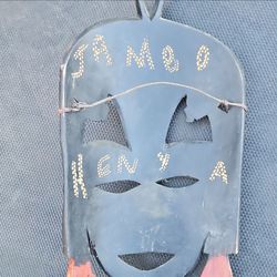 Jambo Kenya Metal Face Mask Wall Art