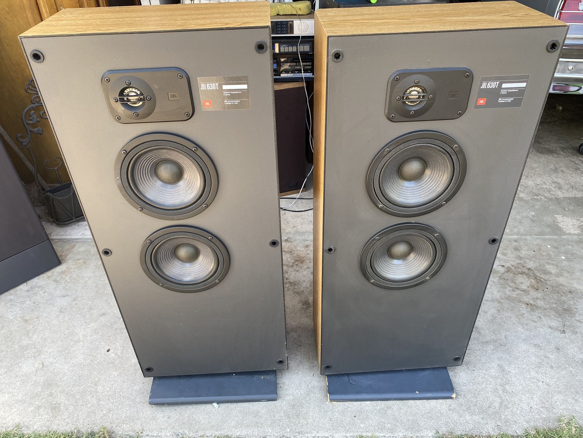 Speakers Vintage Speakers JBL 630T Speakers Great Sound Home Speakers Tower Speakers MAKE AN OFFER!