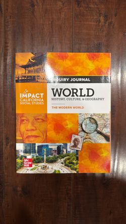 McGraw Hill IMPACT World History Inquiry Journal