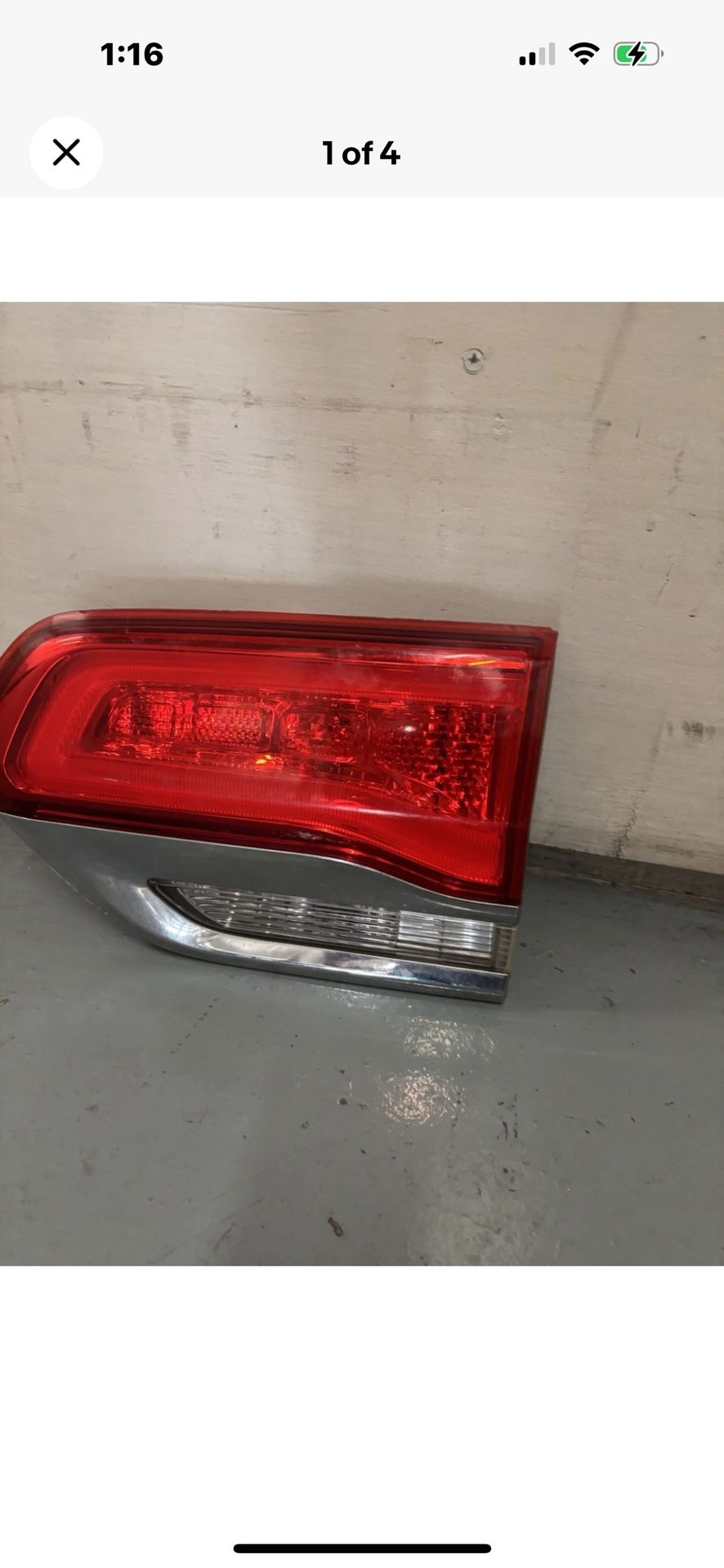 2014-2021 JEEP GRAND CHEROKEE TAIL LIGHT PASSENGER RIGHT INNER TRUNK LED OEM