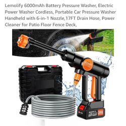 NEW BATTERY CORDLESS PRESSURE WASHER