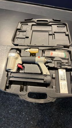 Bran New PORTER CABLE Air Nail Gun: Pin, 0°, Glue, 1/4 in, Bump, Strip Collation, For 23 ga Nail Gauge