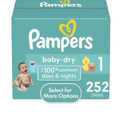 Pampers Baby-Dry Diapers (Size 1)