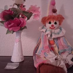 Clown Puppet Insde Wood 
