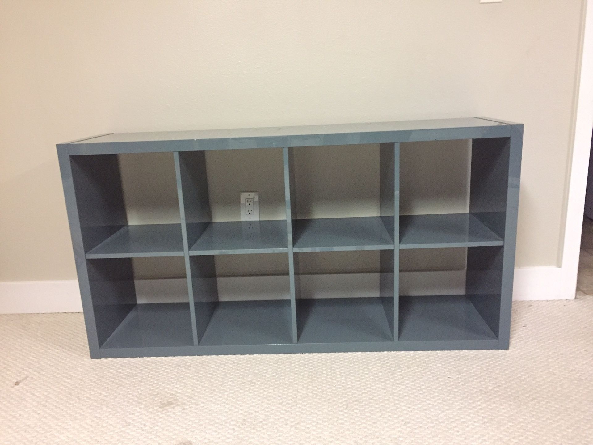 IKEA Kallax High Gloss Grey Shelf for Sale in Kirkland, WA OfferUp