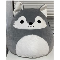Squishmallow Official Kellytoy 20" Willy Wolf Soft Gray Wilderness Plush BNWT Brand New With Tag