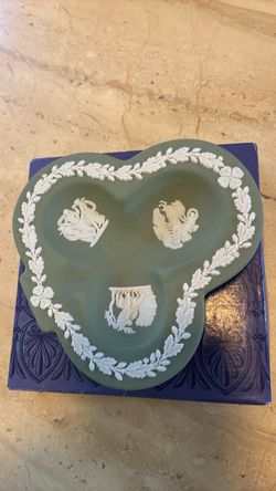 Wedgwood Jasperware Heart-Shaped Trinket Tray