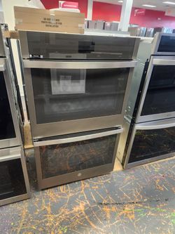 Ge 30 Inch Electric Double Wall Oven Dark Grey Convection Air Fry