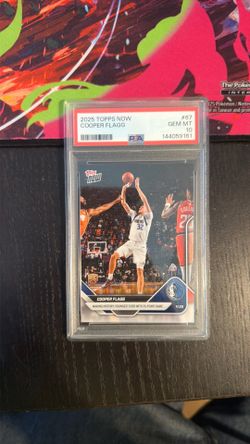 TOPPS NOW!! COOPER FLAG ROOKIE PSA10!!! DALLAS MAVERICKS!!! 2025-2026 NBA !!!