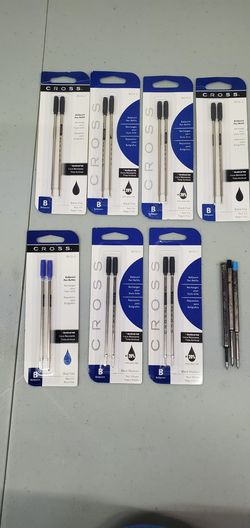 Cross Ballpoint Pen Refill, Medium Tip, Black Ink, 2/Pack