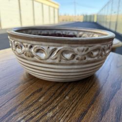 Large Handmade Pottery Mixing/Serving Bowl – 9.5” Wide