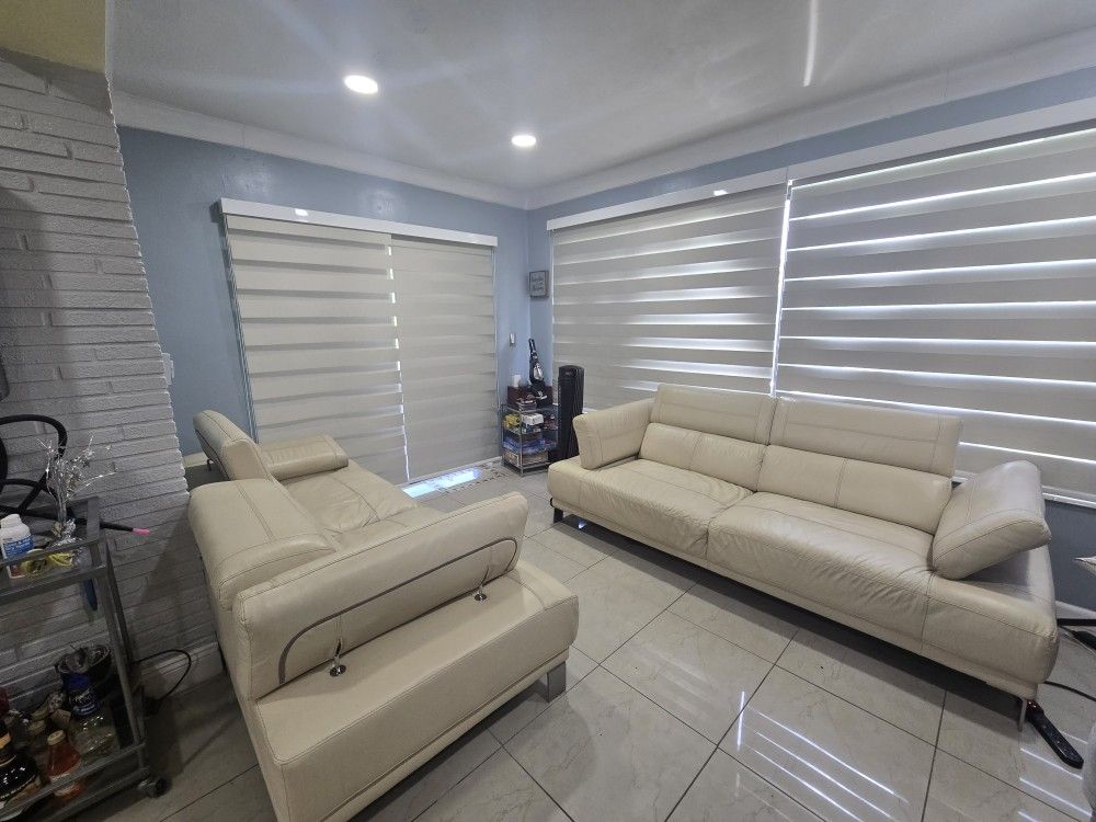 Leather Sofa Set
