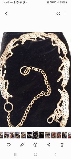 LADY'S LEOPARD( NI 97 ) METAL BELT IN EXCELLENT CONDITION
