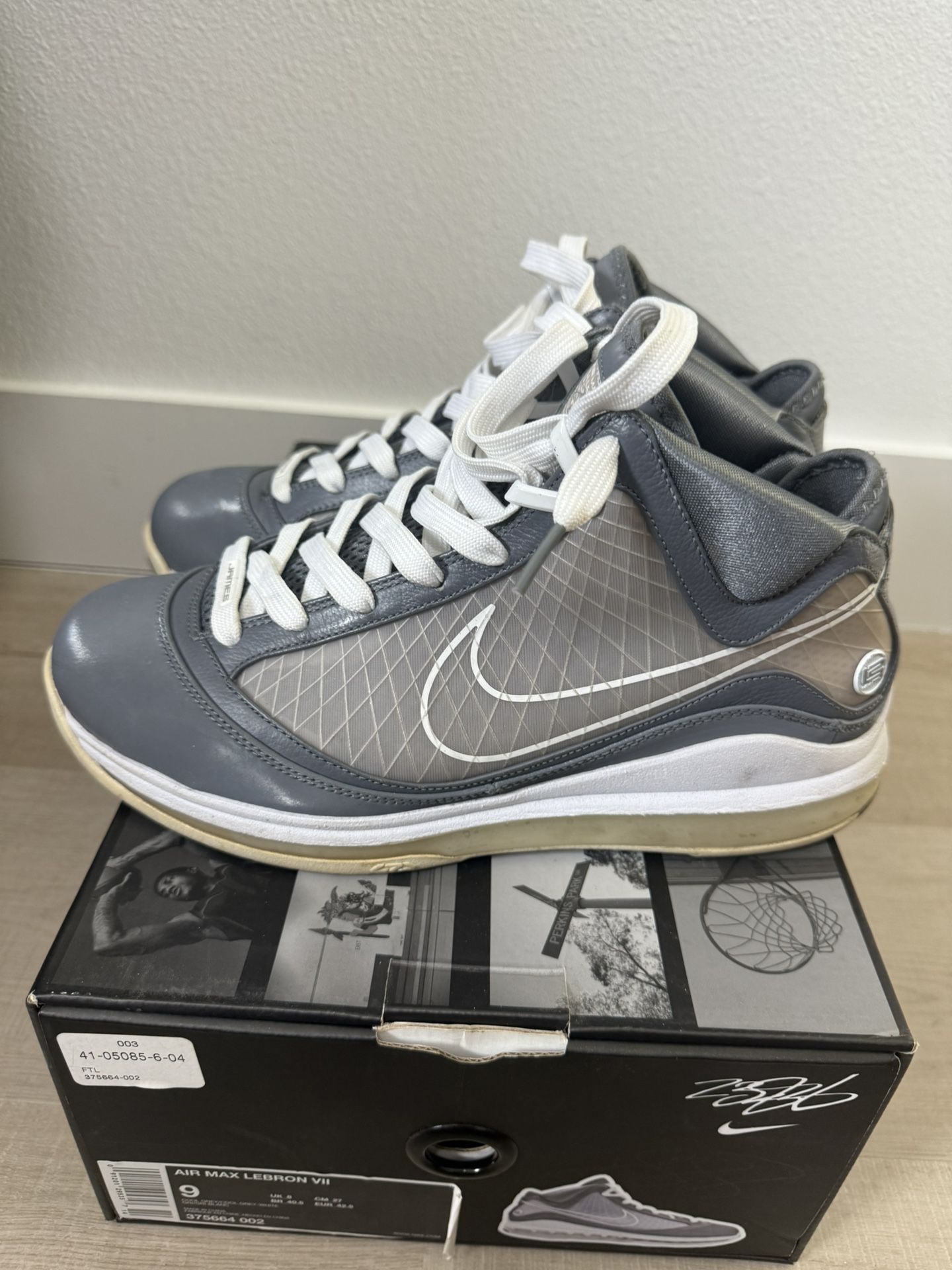 Nike Air LeBron 7 Cool Grey Sz 9