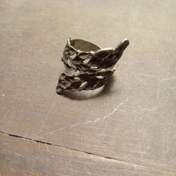 Fancy Sterling Silver 925 Leaf Ring