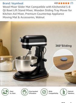 Wooden Mixer Slider Mat for KitchenAid