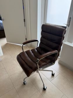 RH Restoration Hardware OVEIDO LEATHER DESK CHAIR