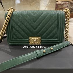 Authentic Chanel Medium Boy Bag 