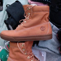 Timberland Leather And Canvas Boot Size 12 