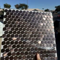 Penny Tile  Backsplash 