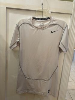 Nike Pro Combat White Dri Fit Compression tee