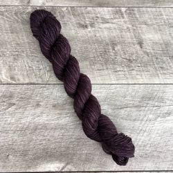 Dark Brown Tonal Fingering Weight Wool Blend Yarn