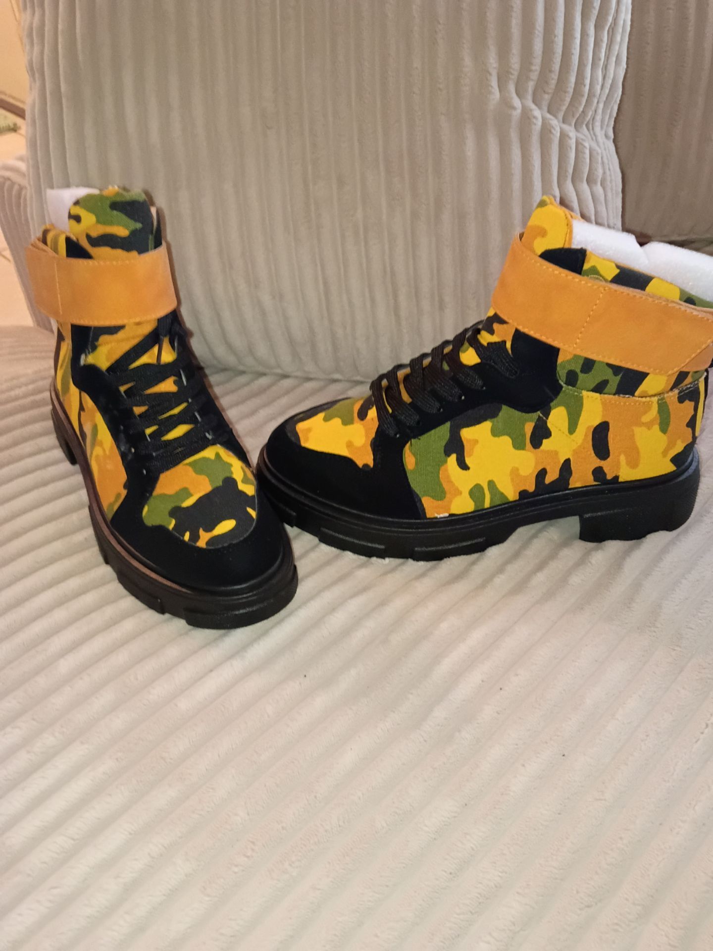 Camouflage Women Ankle Boots