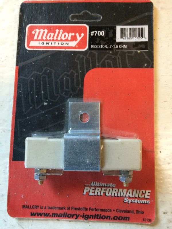 Mallory ignition resistor 700 71.5 ohm for Sale in Yorktown, VA OfferUp