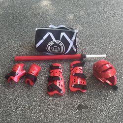 Kids Martial Arts Sparring Gear + Bag 