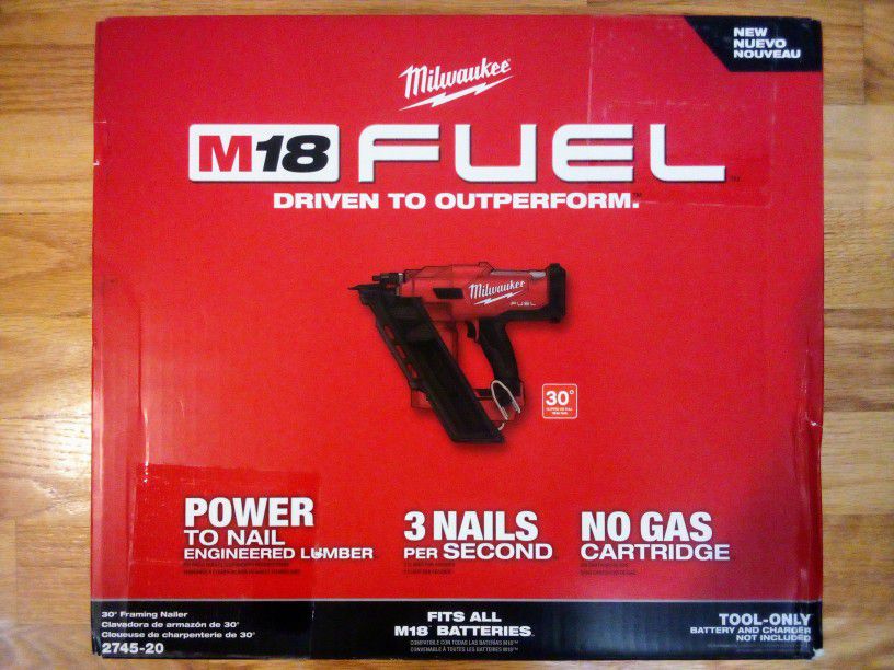 Milwaukee M18 Fuel 30° Framing Nailer 