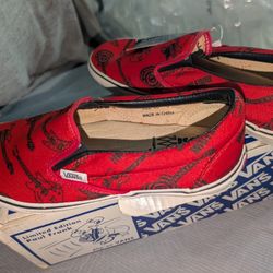 Men's SZ 9 Vans Paul Frank Slip Ons