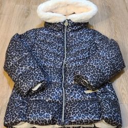 MK Michael Kors Puffer Bomber Hoodie Jacket Size L For Kids 