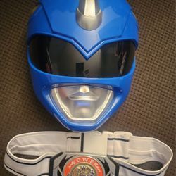Blue Power Rangers Mask+ Morphin Belt 