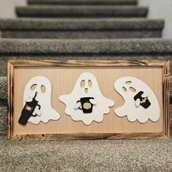 Halloween Cute Ghost Sign And Decor