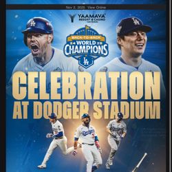 Dodgers Parking Ticket 