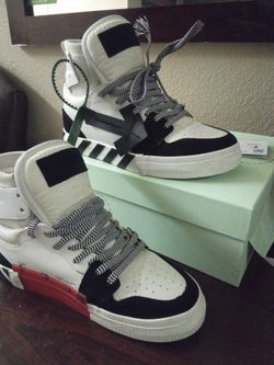 Off white high top shoes