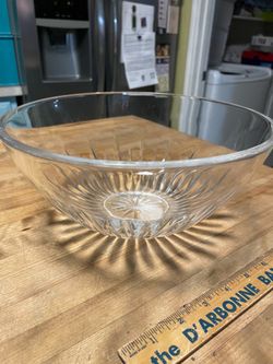10 inch clear cut Crystal serving bowl