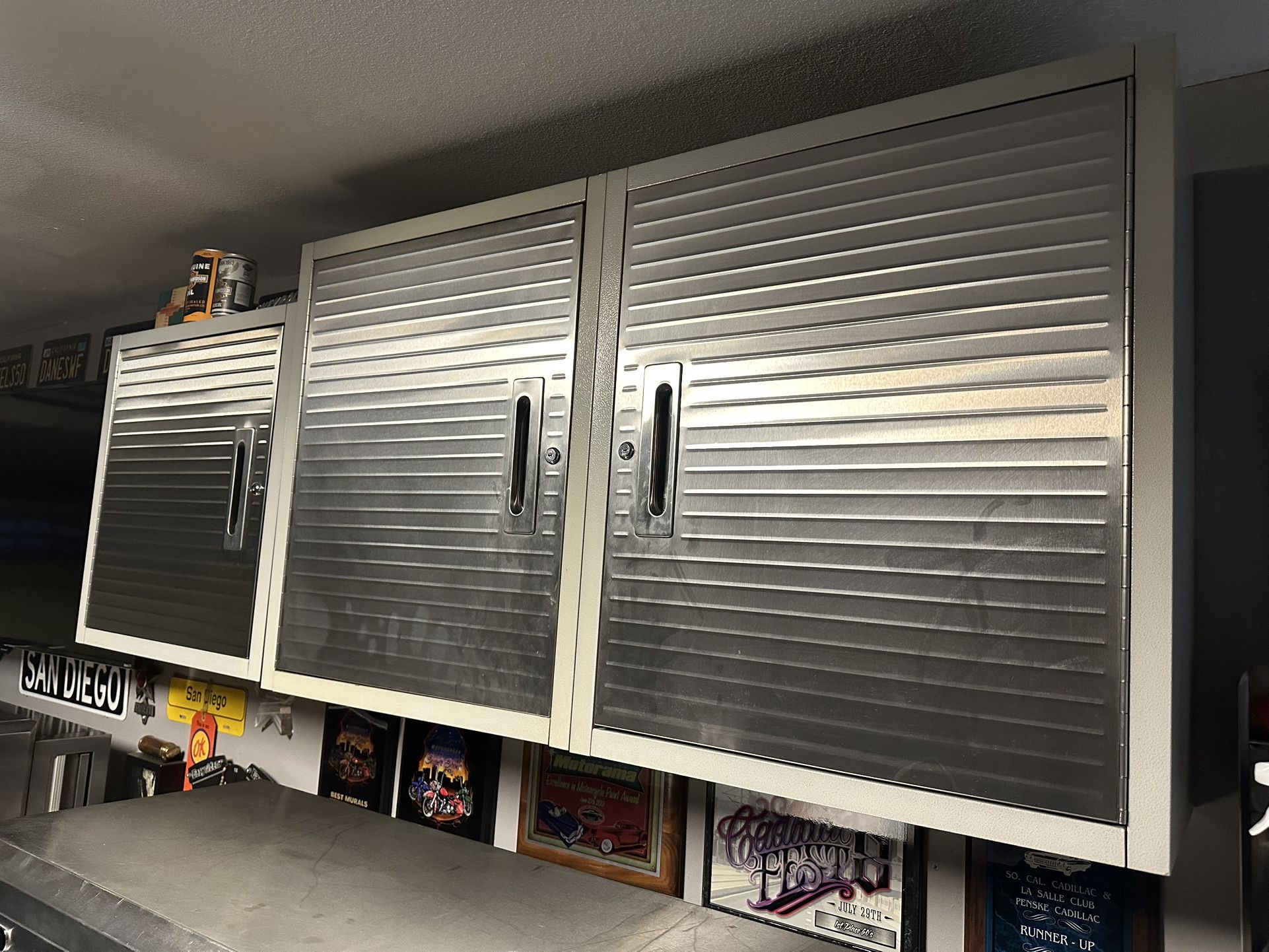 Three Stainles Steel Shelves