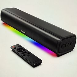 Rythflo 60watts sound bar with 5 lighting effects