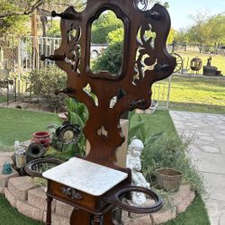 ANTIQUE HALL TREE MARBLE W/DRAWER 47th Ave. and Dobbins in Laveen