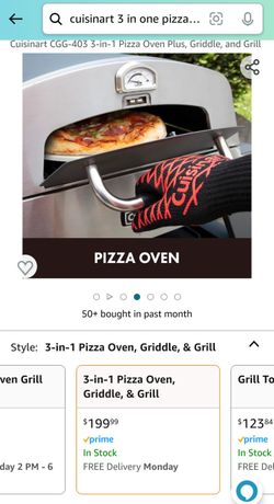 3 In 1 Pizza Oven, Griddle, & Grille - Brand New In Box