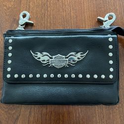 Harley Davidson Leather Belt Clip Bag