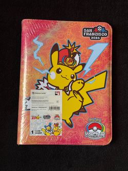 Pokemon World Championships XP 2026 Pikachu Card Binder San Francisco
