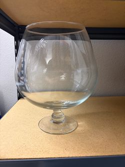 Large Clear Glass Brandy Snifter