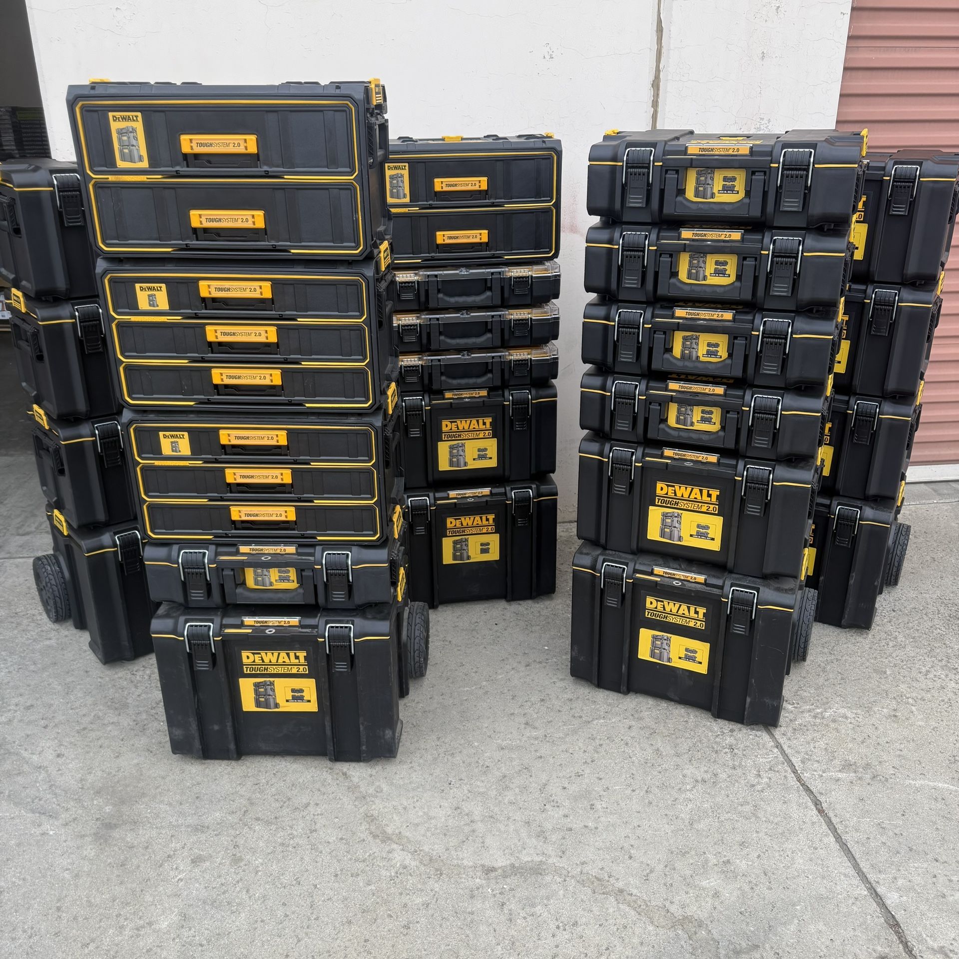New DEWALT TOUGHSYSTEM 2.0 Modular Tool Box Different Sizes