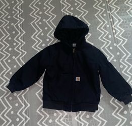 Youth carhartt black jacket 10/12 yr