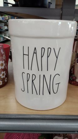 Rae Dunn Happy Spring Ceramic Jar