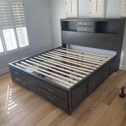 Ashley furniture King bed and dresser in great shape moving this week asking $480 obo it’s already disassembled