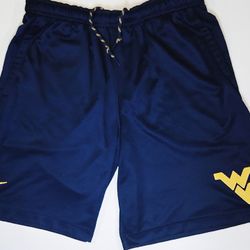 Nike WVU Mountaineers Shorts Men's Large Navy Gold
